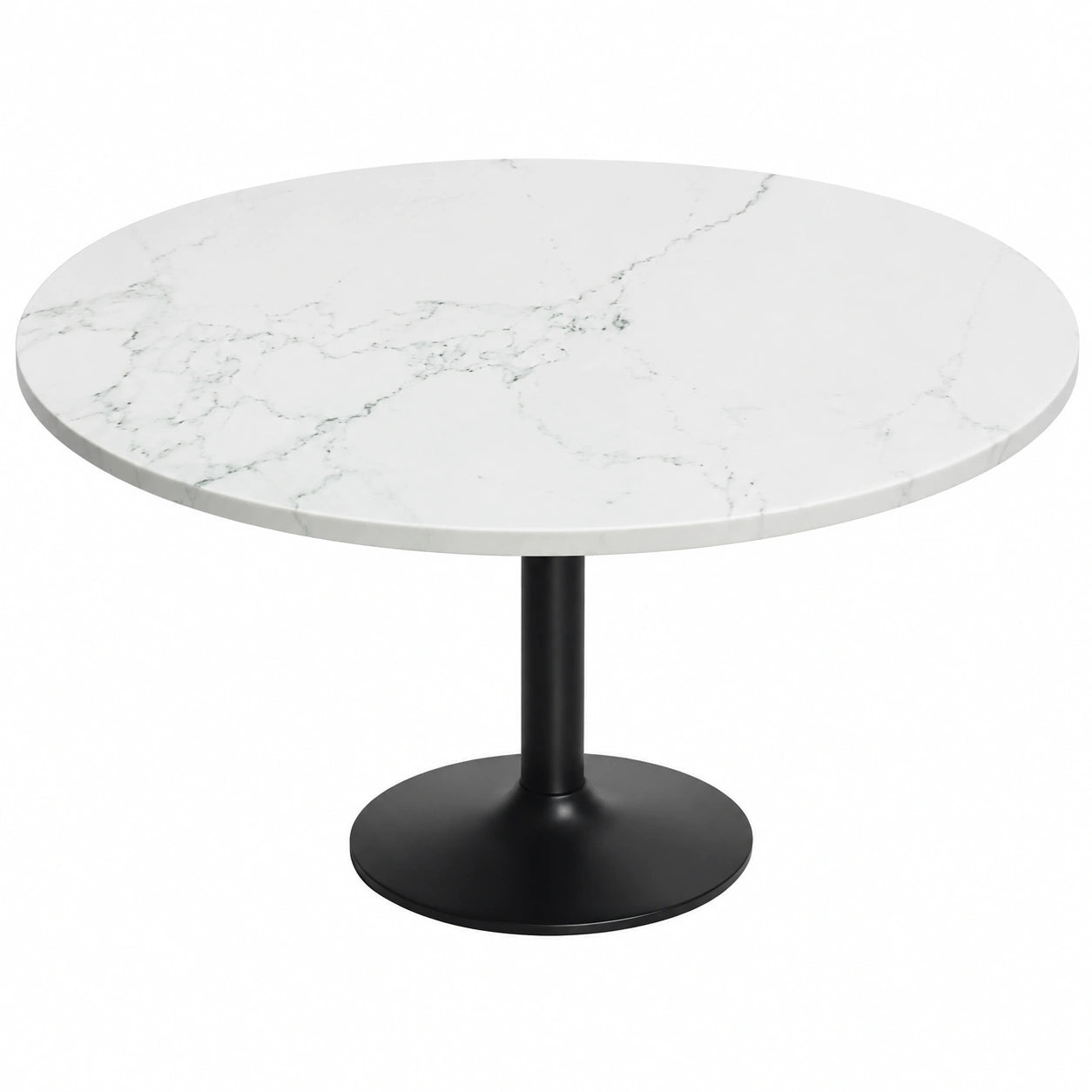 Table à manger, en verre trempé, coloris blanc, pour la salle à manger