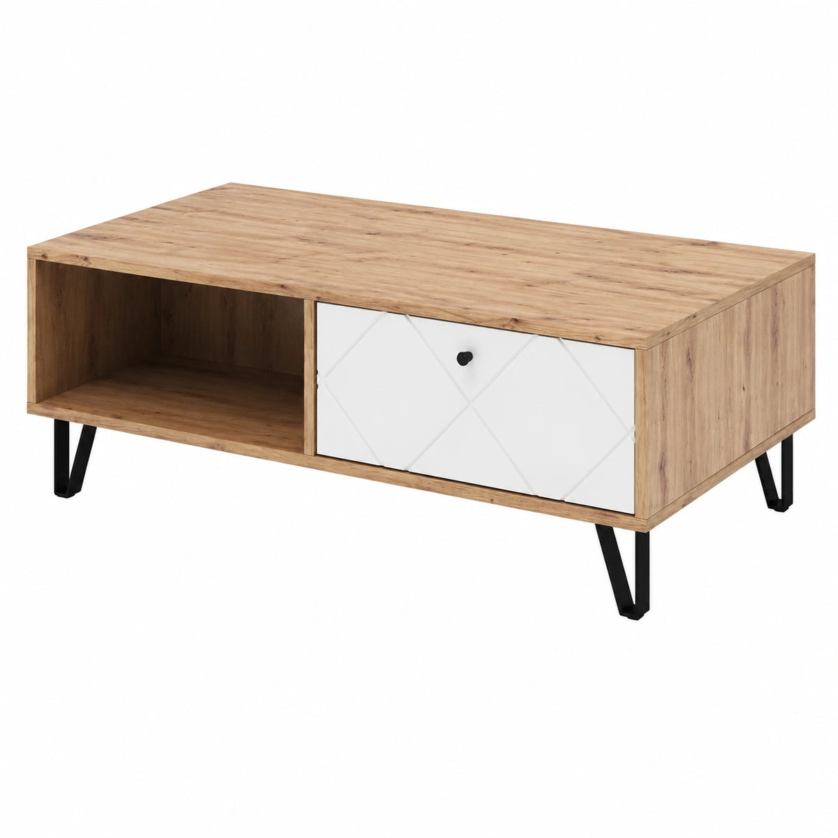 Table basse, en chêne, 110 x 60 cm, pour le salon