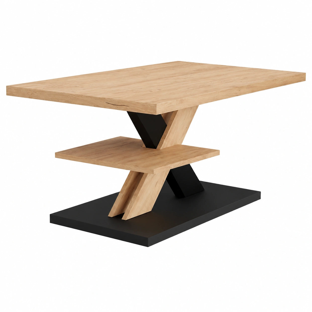 Table basse, coloris noir, 90 x 60 cm, pour le salon