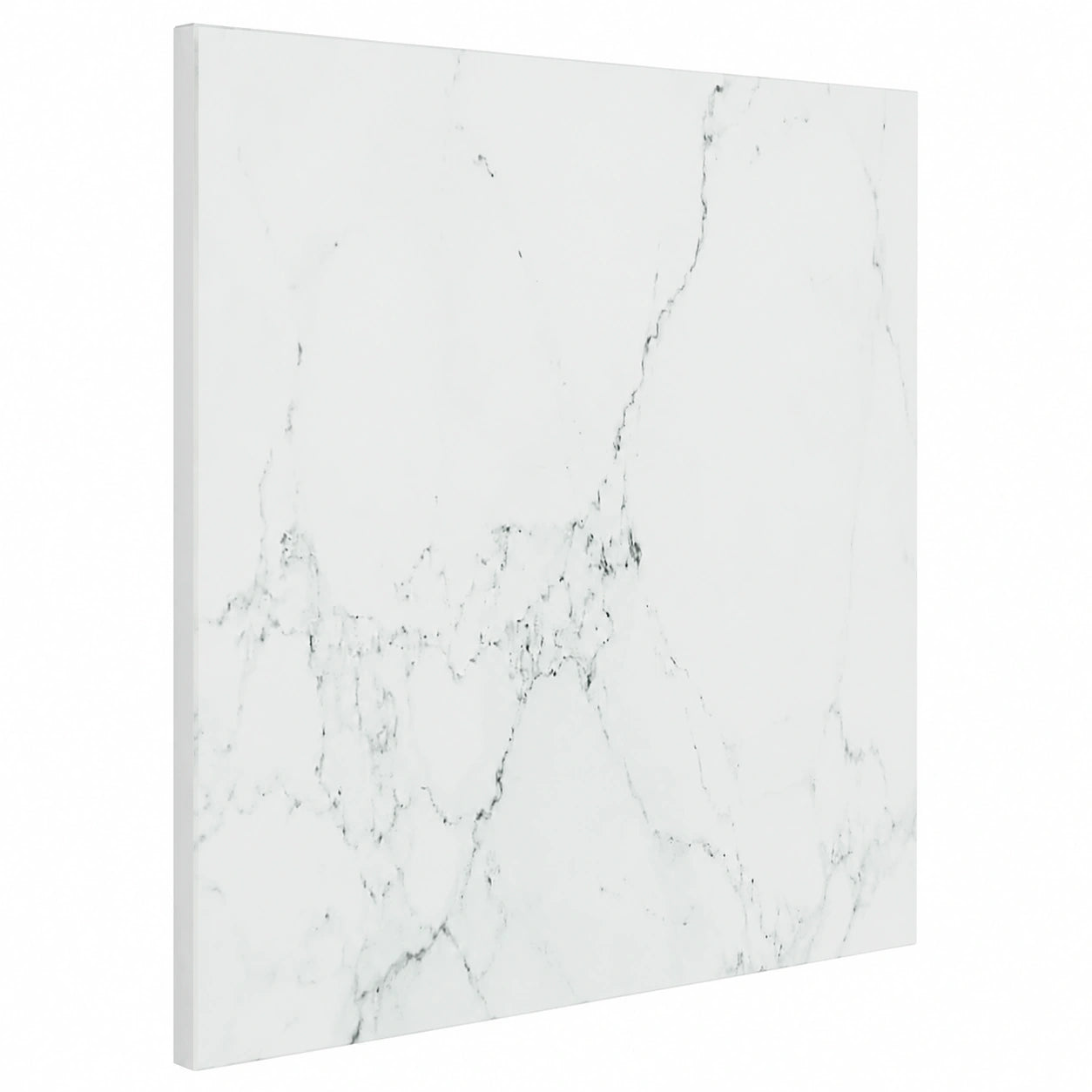 Table à manger, en verre trempé, coloris blanc, 80 x 80 cm, pour la salle à manger