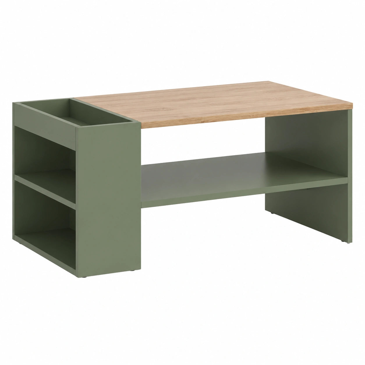 Table basse, coloris vert, 100 x 55 cm, pour le salon