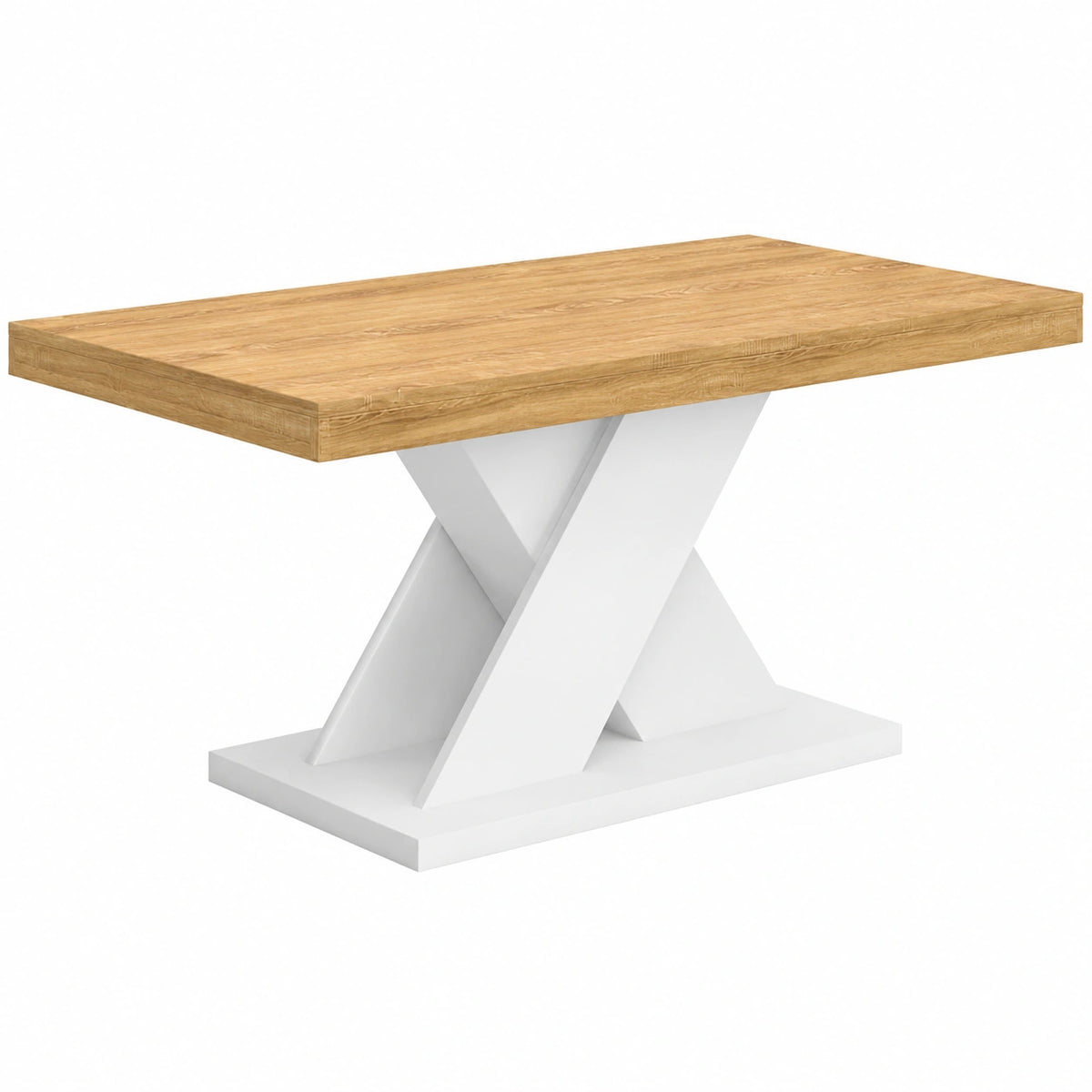 Table basse, coloris blanc, pour le salon