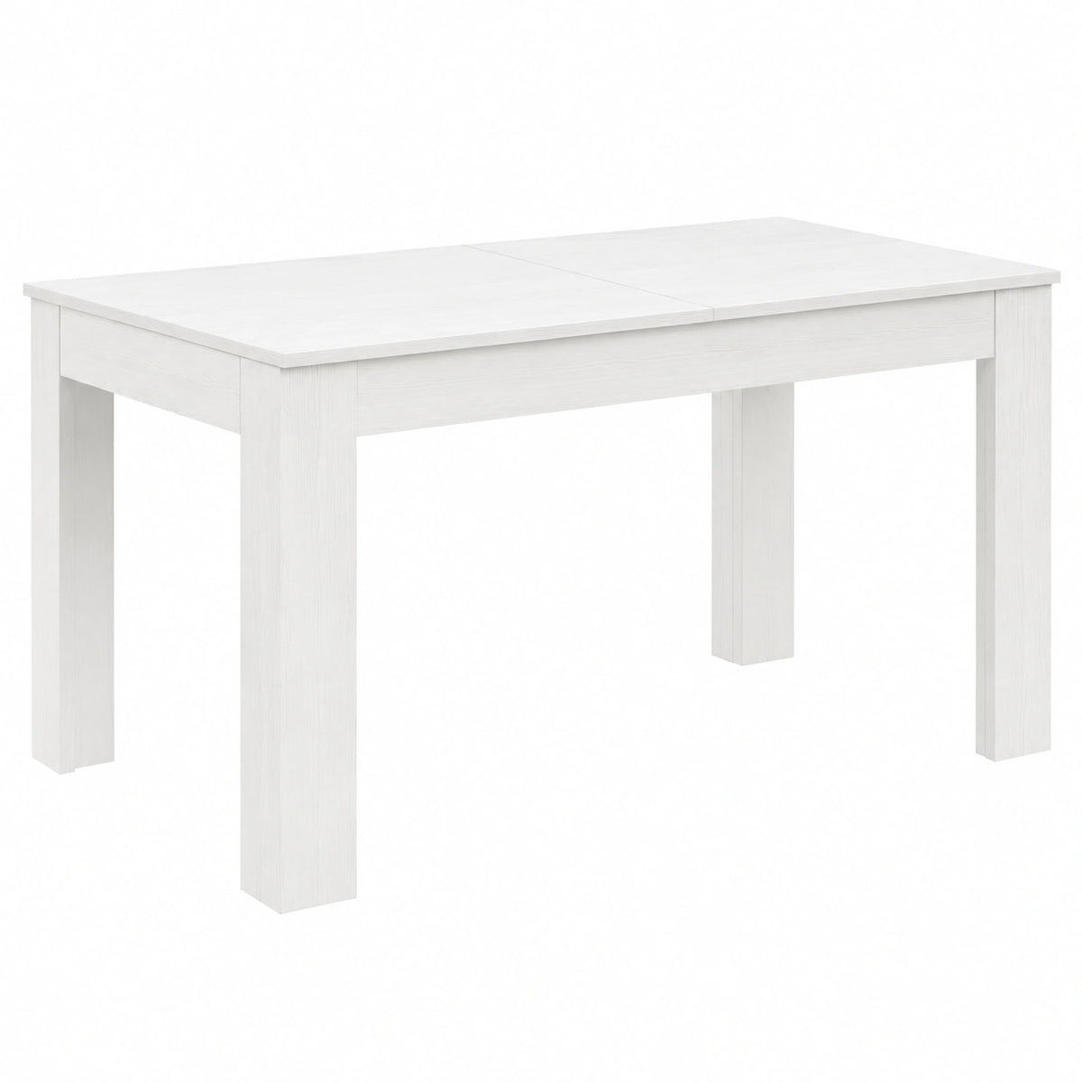 Table, extensible, coloris blanc, 120 x 80 x 77 cm, pour les espaces de vie