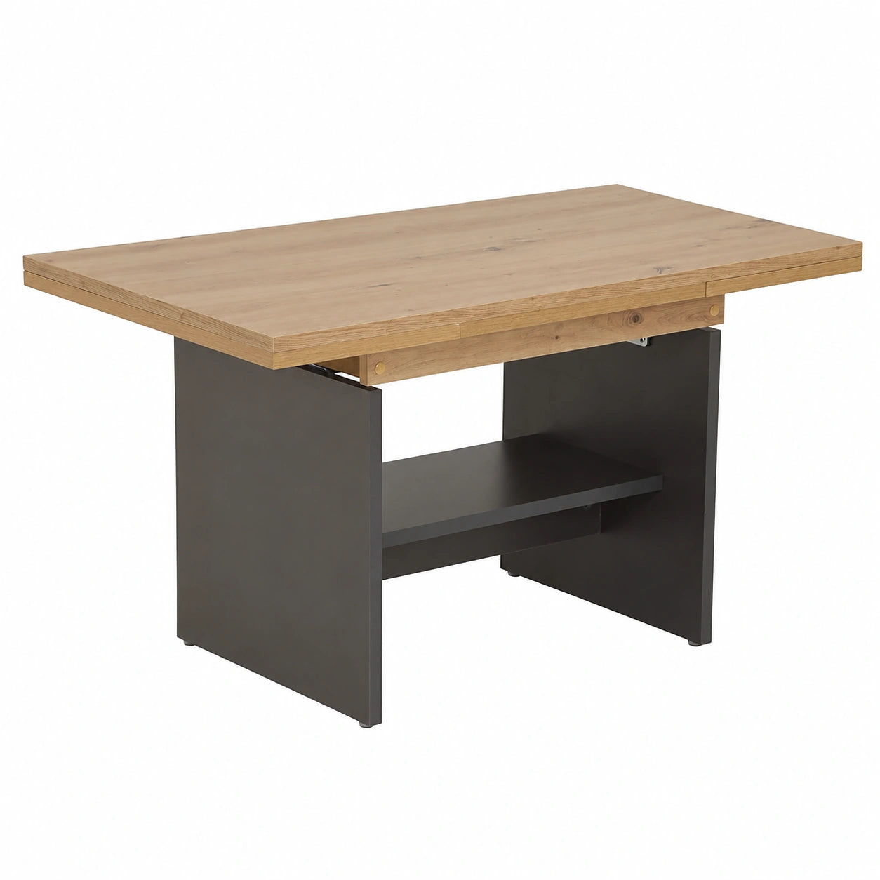 Table basse, en chêne, extensible, réglable, pour le salon
