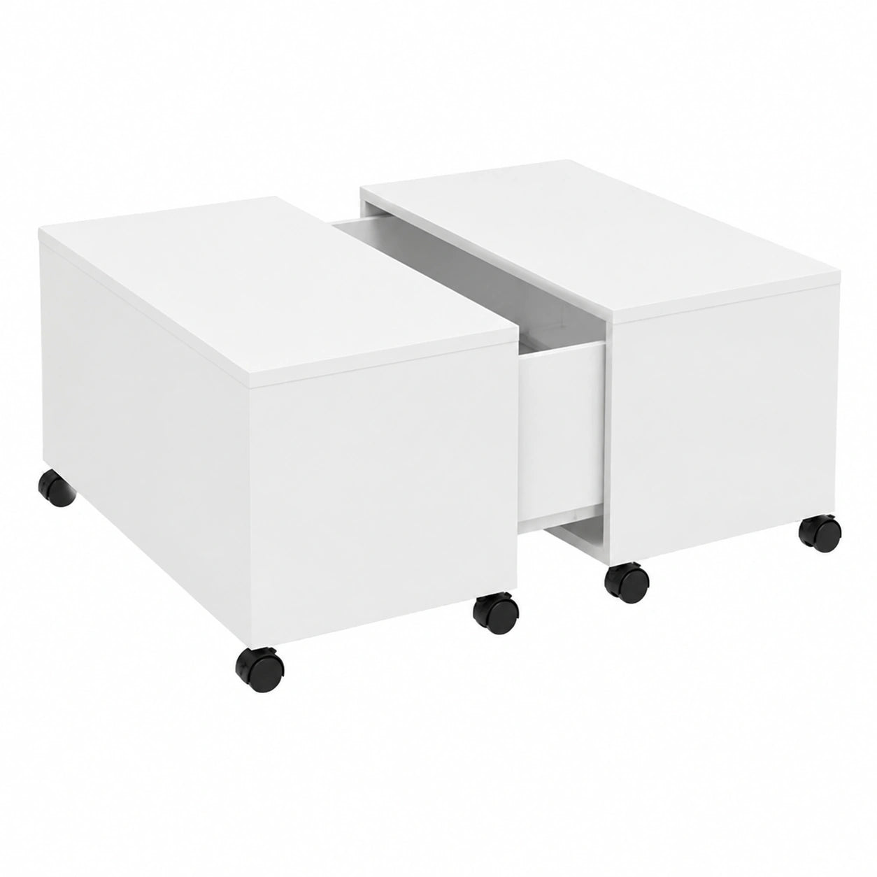 Canapé, extensible, coloris blanc, 75 x 75 x 38 cm, pour le salon